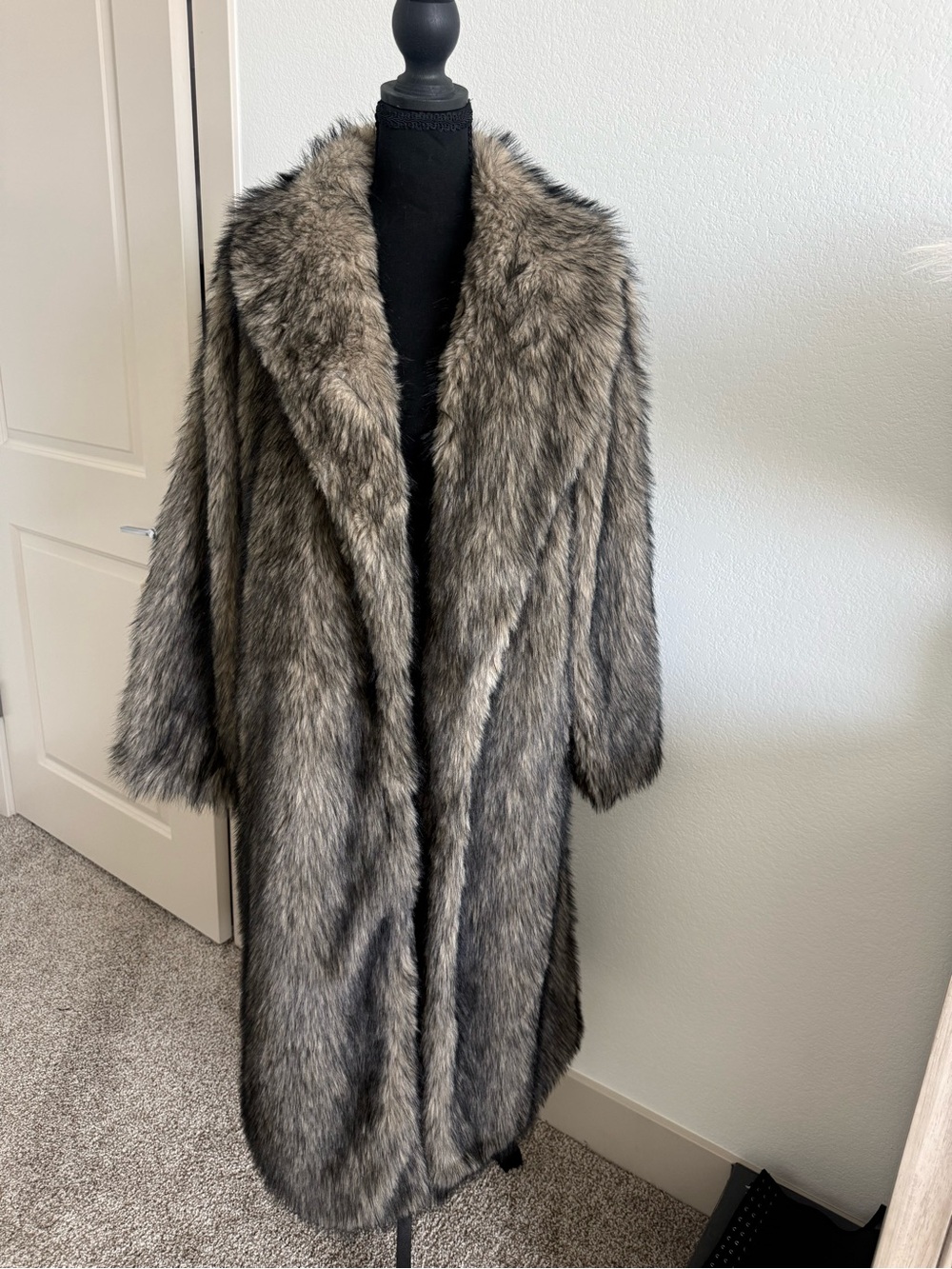 Faux Fur Long Coat